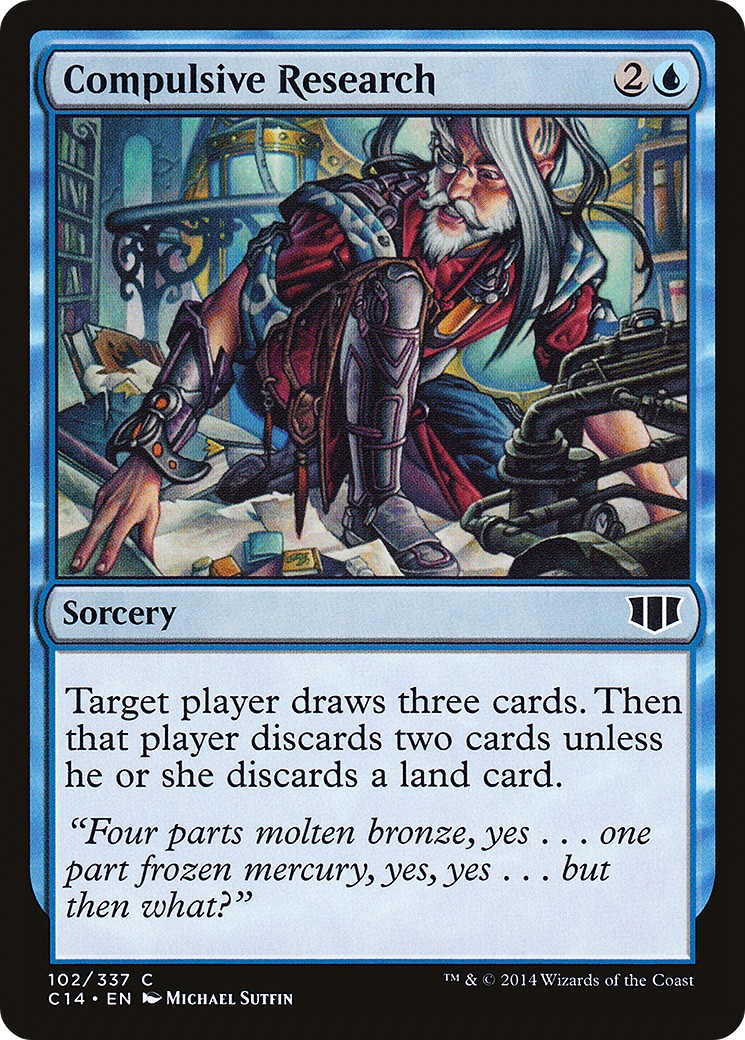 2014 Magic: The Gathering Commander Compulsive Research #102 trading card