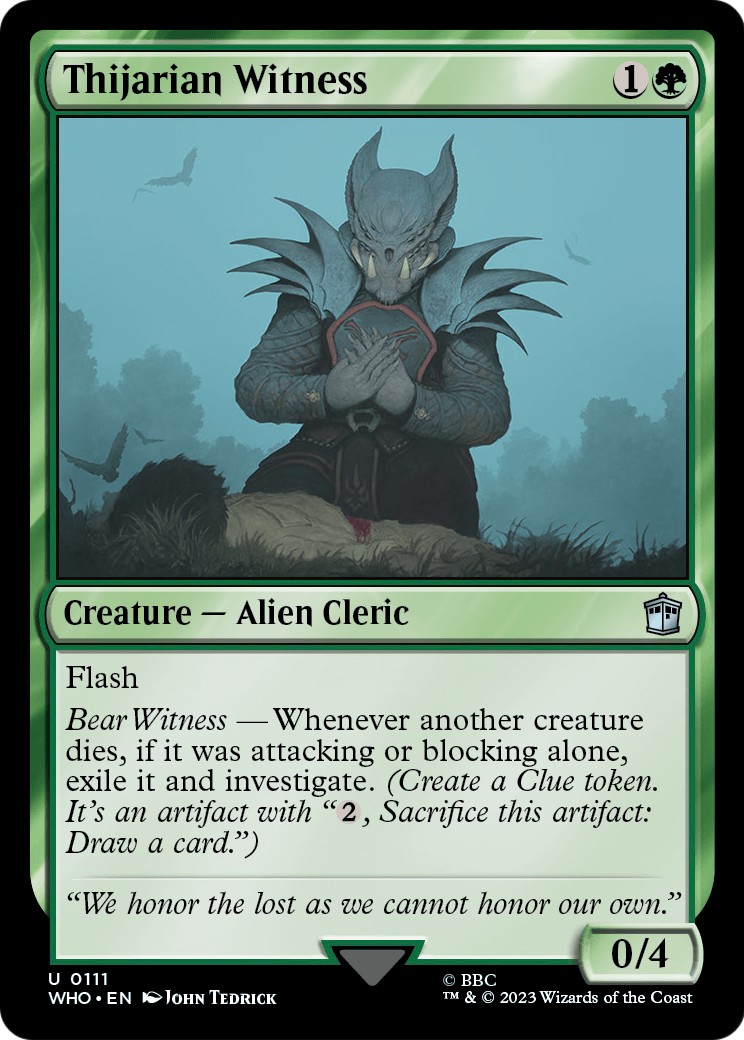 2023 Magic: The Gathering Doctor Who 2023 Magic: The Gathering Doctor Who #111 trading card