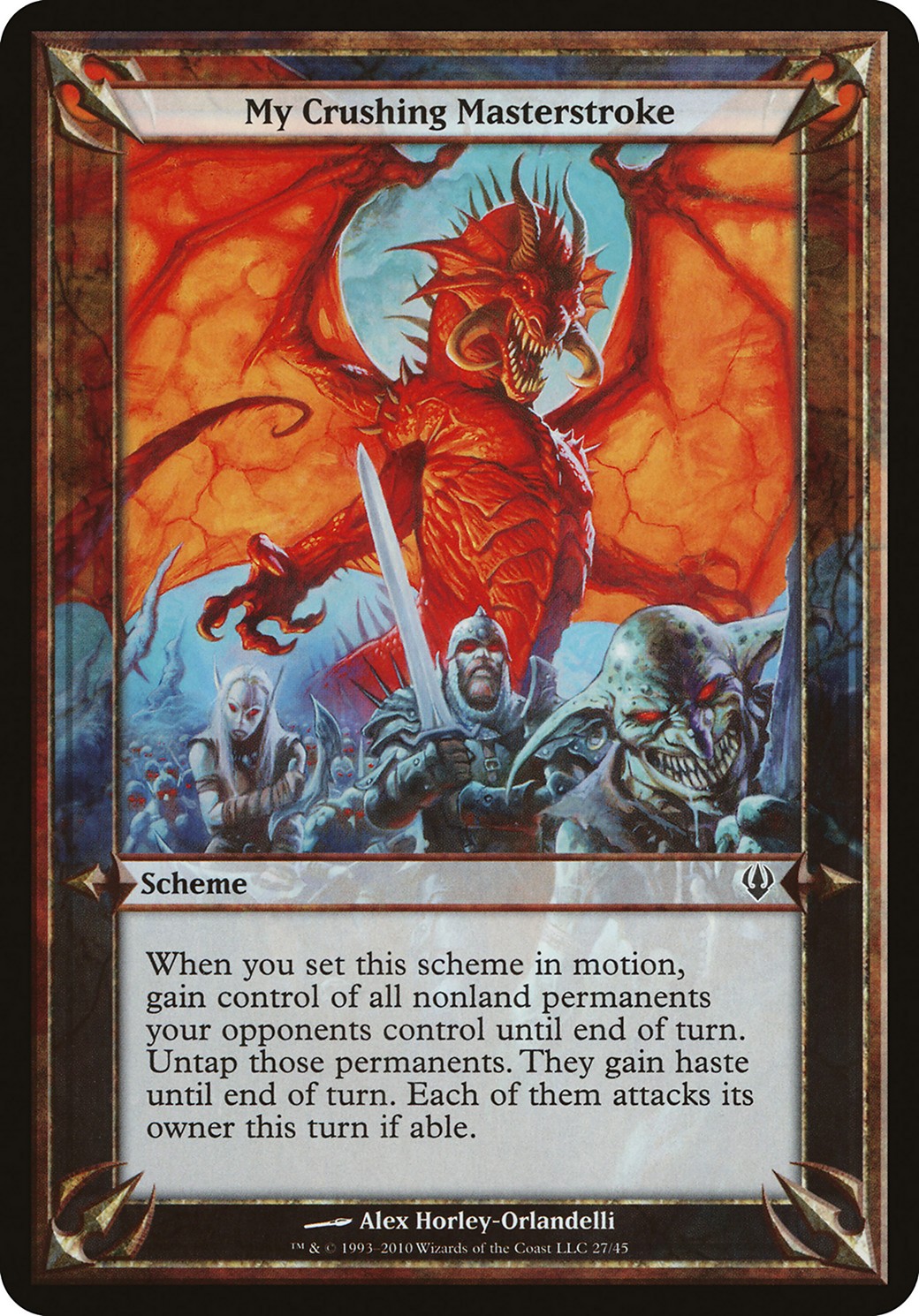2010 Magic: The Gathering Archenemy Schemes 2010 Magic: The Gathering Archenemy Schemes #27★ trading card
