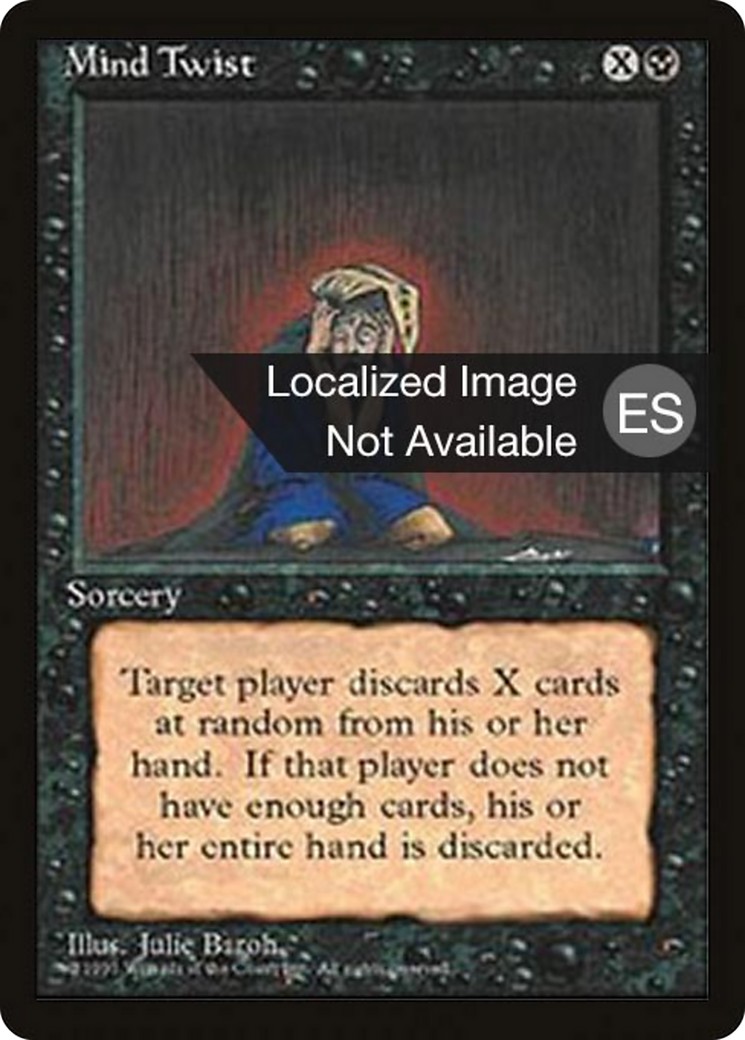 Mind Twist (Rare · Normal · Spanish) · 1995 · Fourth Edition Foreign Black Border