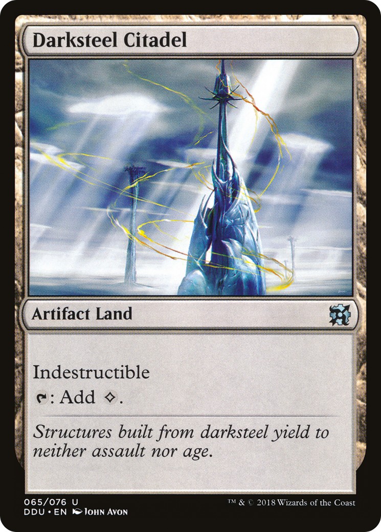 Darksteel Citadel (Uncommon · Normal) · 2018 · Duel Decks: Elves vs. Inventors