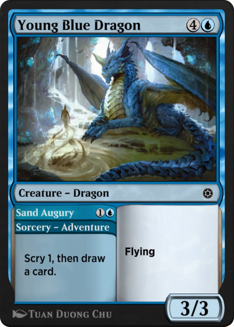 Young Blue Dragon // Sand Augury - Image 1