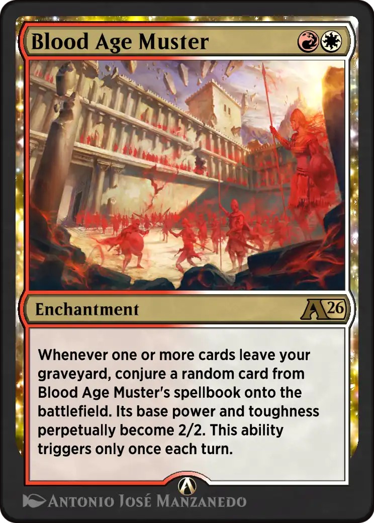 2026 Magic: The Gathering Alchemy: Secrets of Strixhaven Blood Age Muster #16 trading card