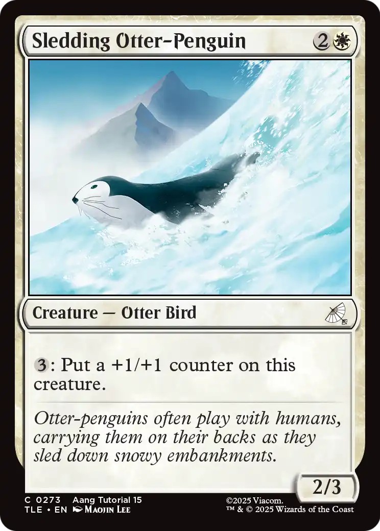 Sledding Otter-Penguin - Image 1