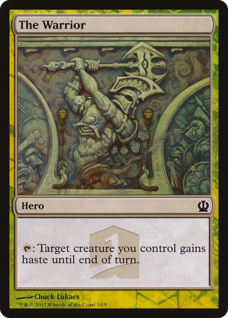 2013 Magic: The Gathering Theros Hero's Path The Warrior #1d trading card