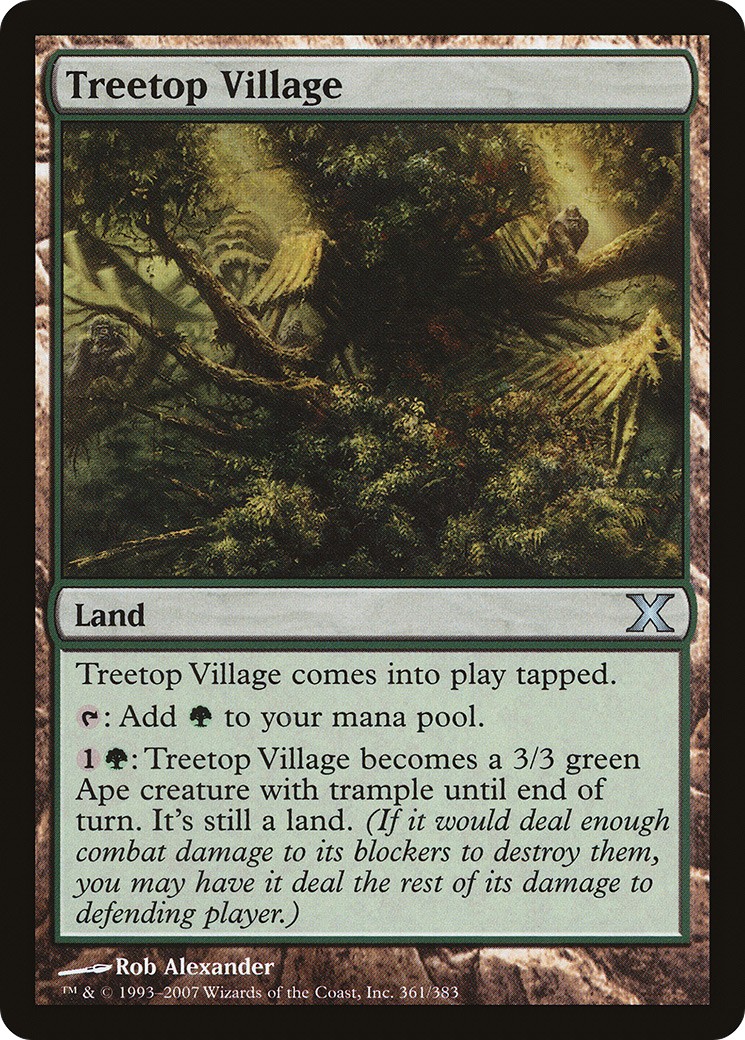 Treetop Village (Uncommon · Normal) · 2007 · Tenth Edition