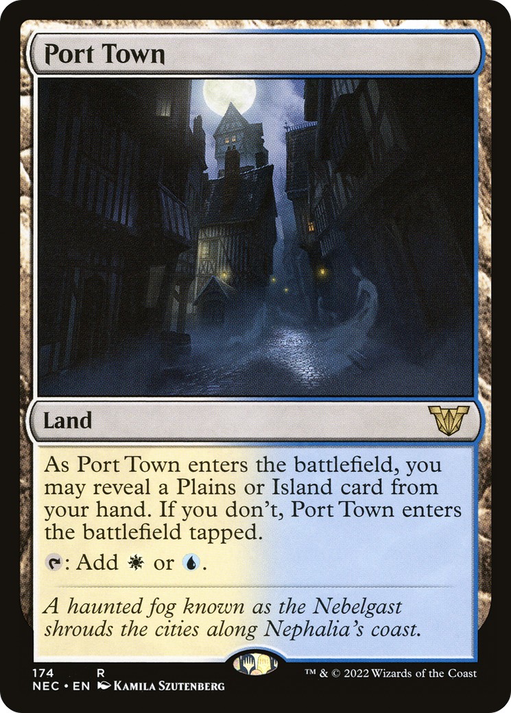 Port Town (Commander · Rare · Normal) · 2022 · Neon Dynasty
