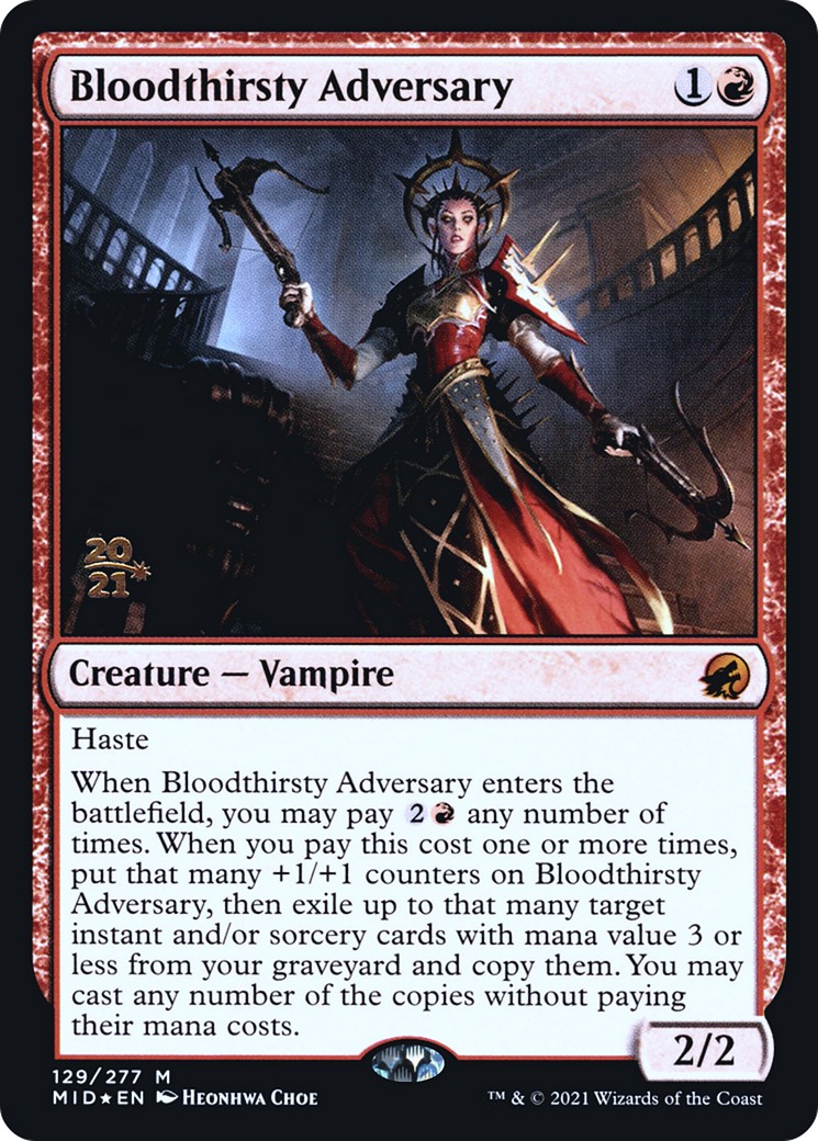 2021 Magic: The Gathering Innistrad: Midnight Hunt Promos 2021 Magic: The Gathering Innistrad: Midnight Hunt Promos #129s tra