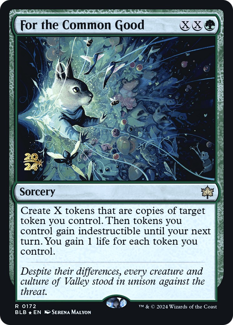 2024 Magic: The Gathering Bloomburrow Promos 2024 Magic: The Gathering Bloomburrow Promos #172s trading card