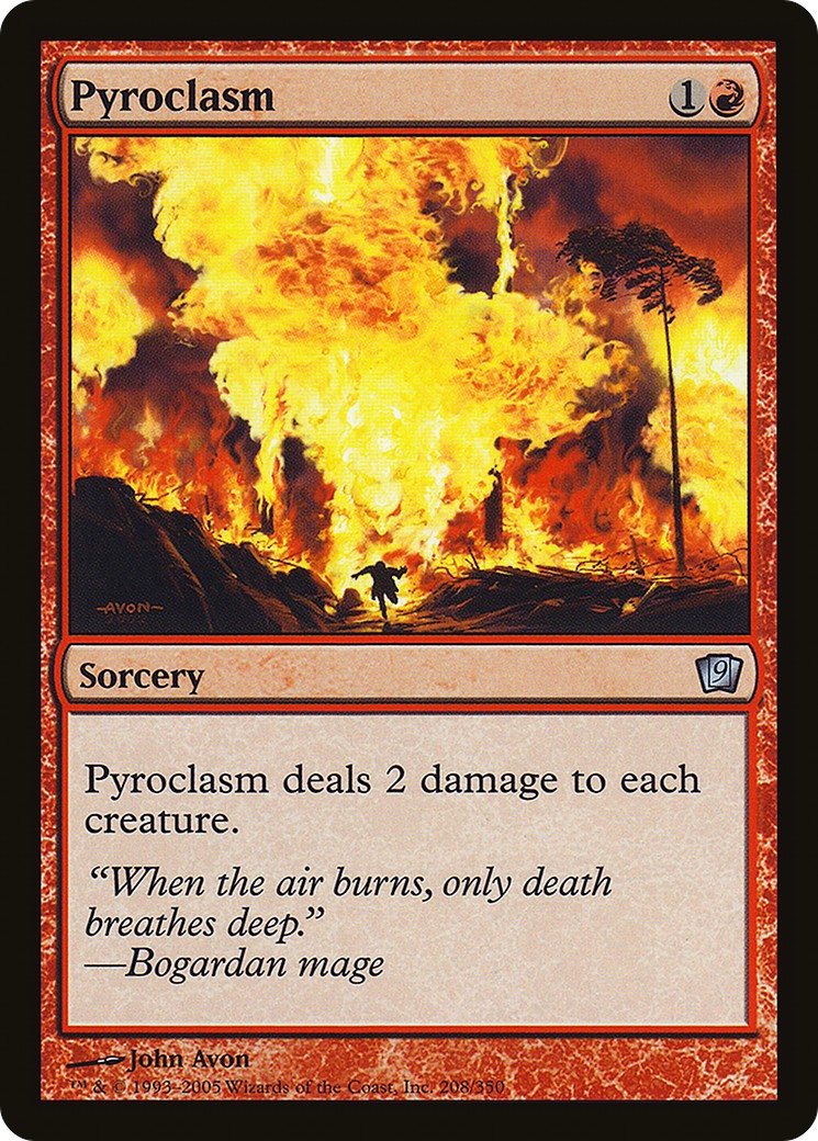 Pyroclasm (Uncommon · Foil) · 2005 · Ninth Edition