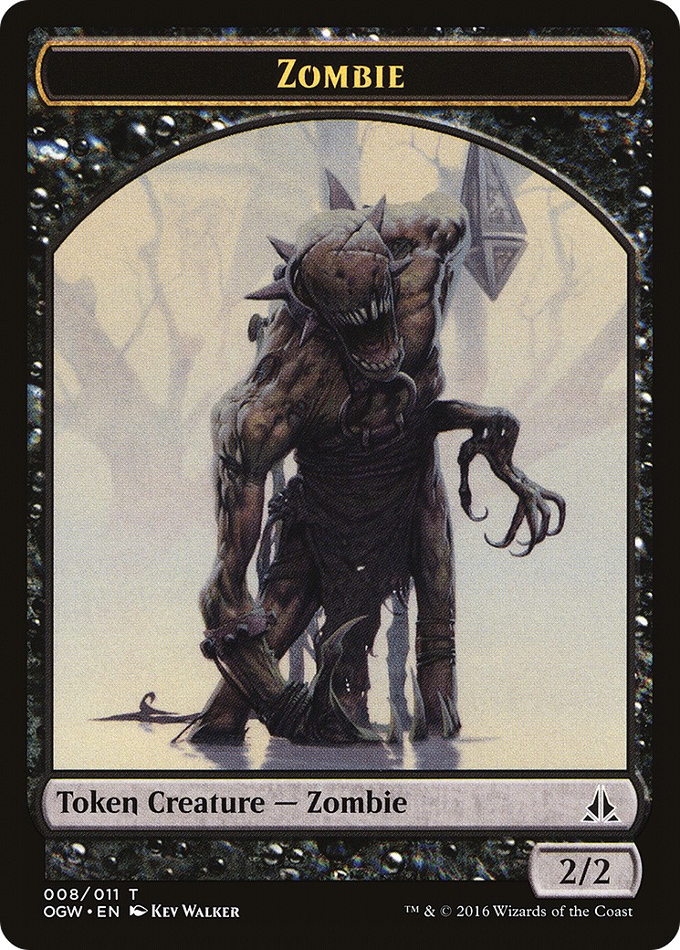 2016 Magic: The Gathering Oath of the Gatewatch Tokens Zombie #8 trading card