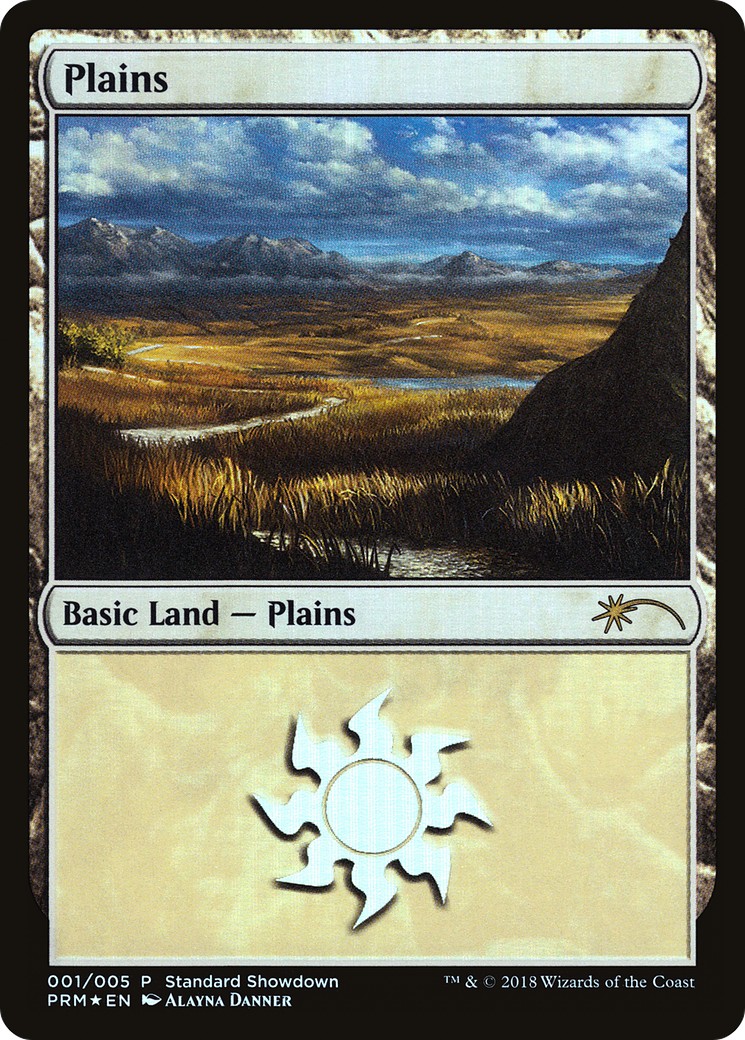2018 Magic: The Gathering M19 Standard Showdown Plains #1 trading card