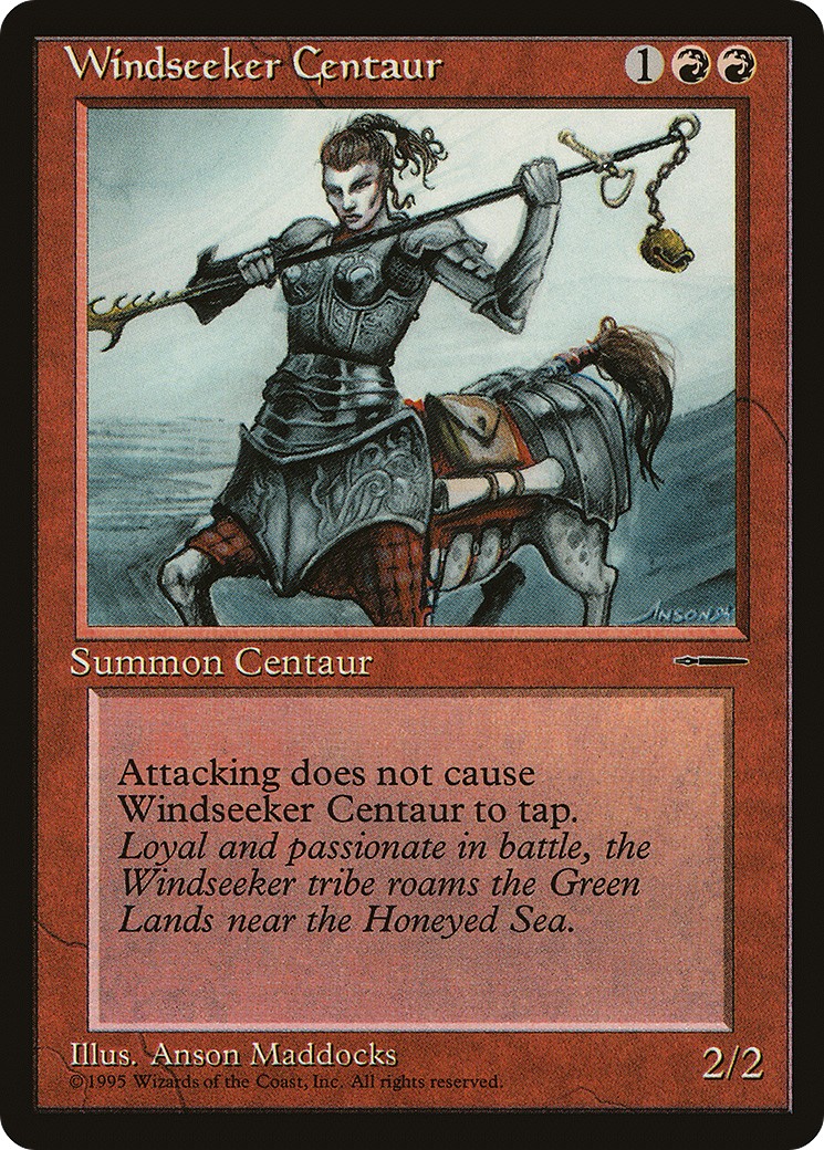 1995 Magic: The Gathering HarperPrism Book Promos Windseeker Centaur #3 trading card