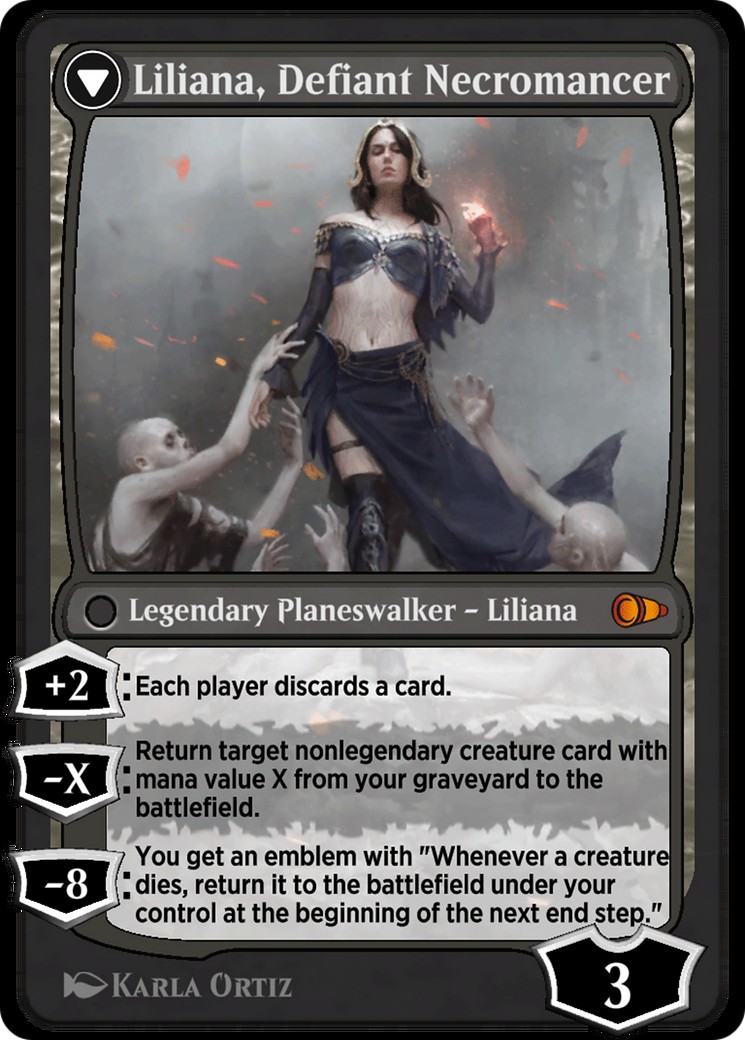 Liliana, Heretical Healer // Liliana, Defiant Necromancer thumbnail 2