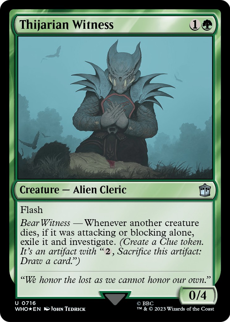 2023 Magic: The Gathering Doctor Who 2023 Magic: The Gathering Doctor Who #716 trading card