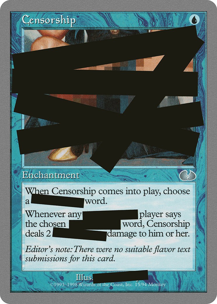 Censorship - Image 1