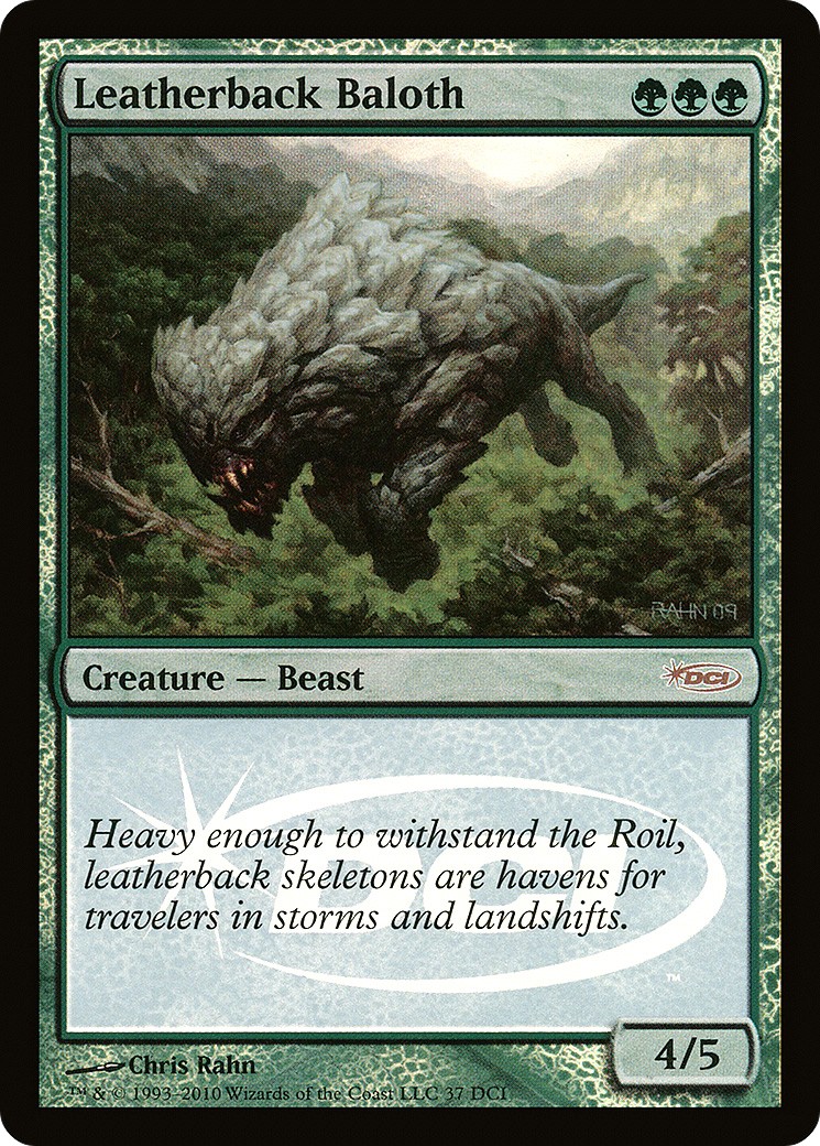 2010 Magic: The Gathering DCI Promos Leatherback Baloth #37 trading card