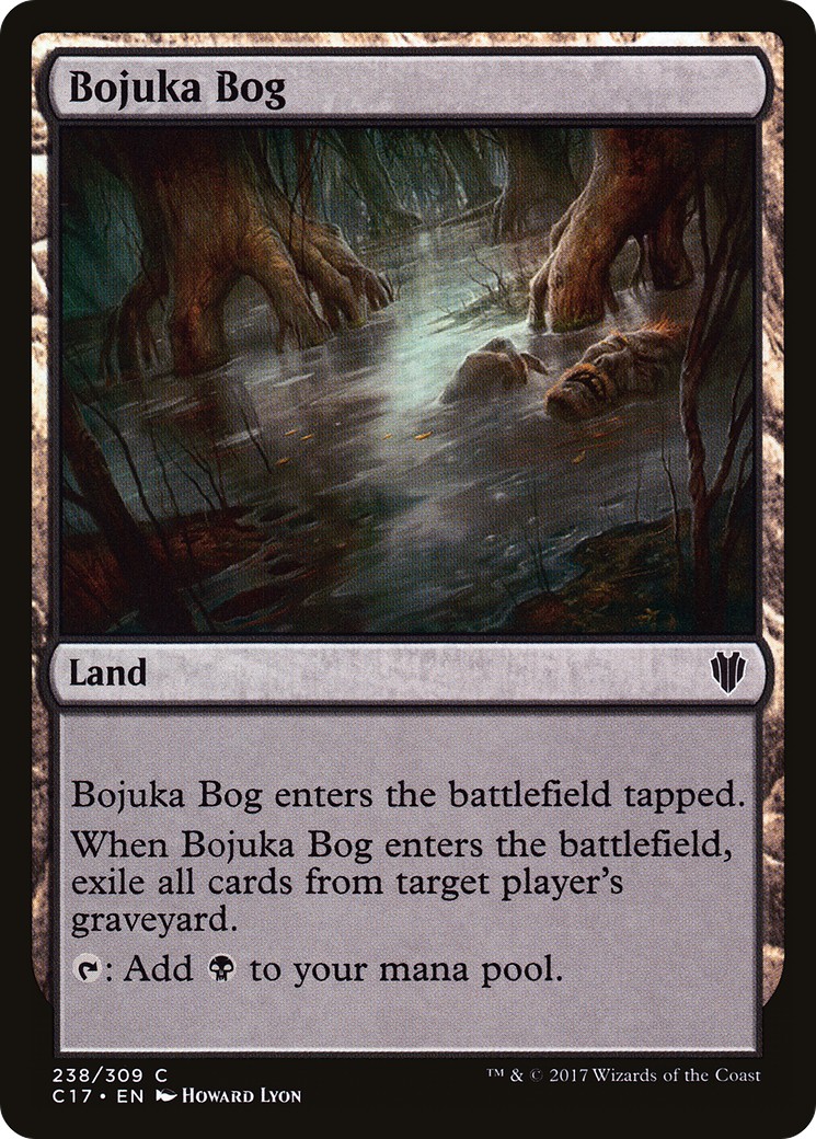 2017 Magic: The Gathering Commander 2017 Bojuka Bog #238 trading card