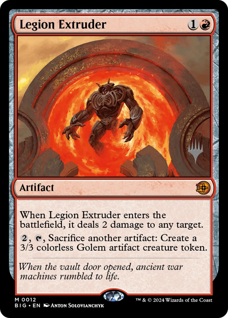 2026 Magic: The Gathering The Big Score Promos Legion Extruder #12p trading card