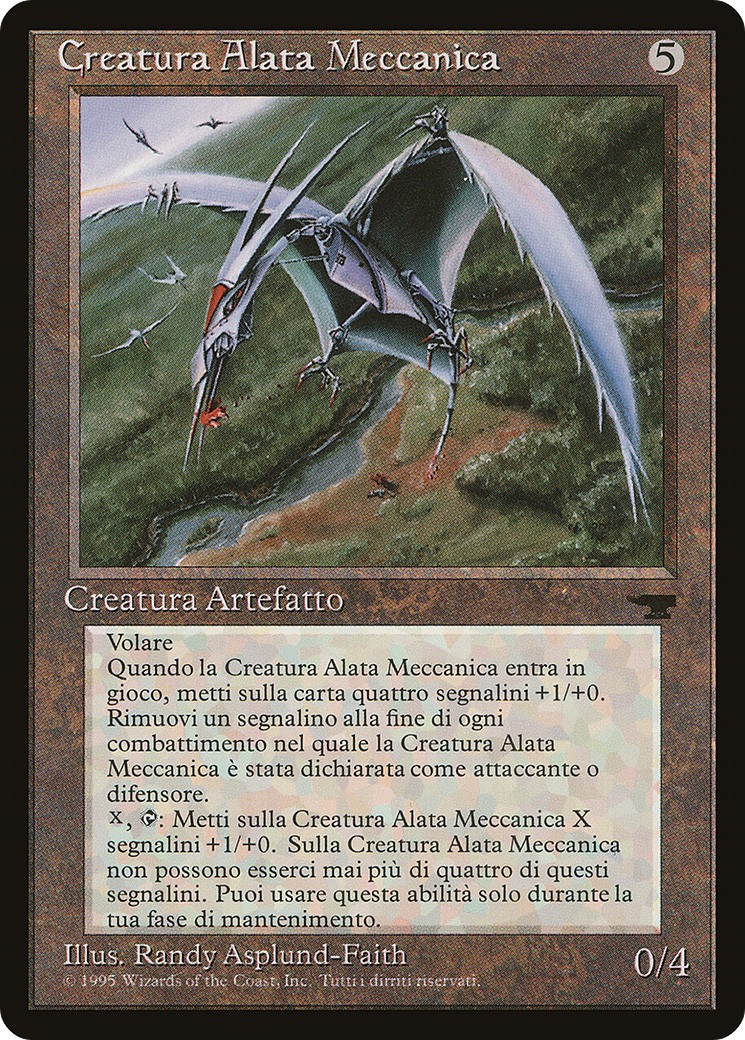 1995 Magic: The Gathering Rinascimento Clockwork Avian #110 trading card