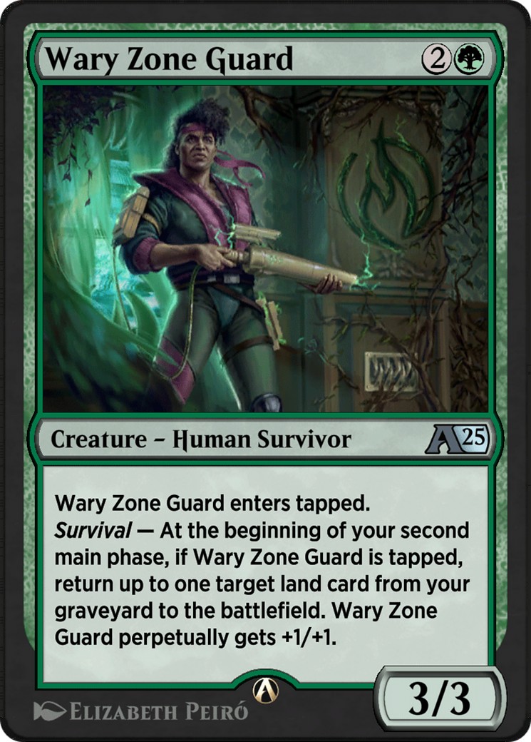 2024 Magic: The Gathering Alchemy: Duskmourn Wary Zone Guard #18 trading card