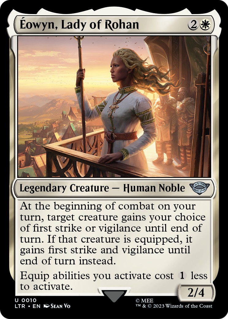 2023 Magic: The Gathering The Lord of the Rings: Tales of Middle-earth Éowyn, Lady of Rohan #10 trading card