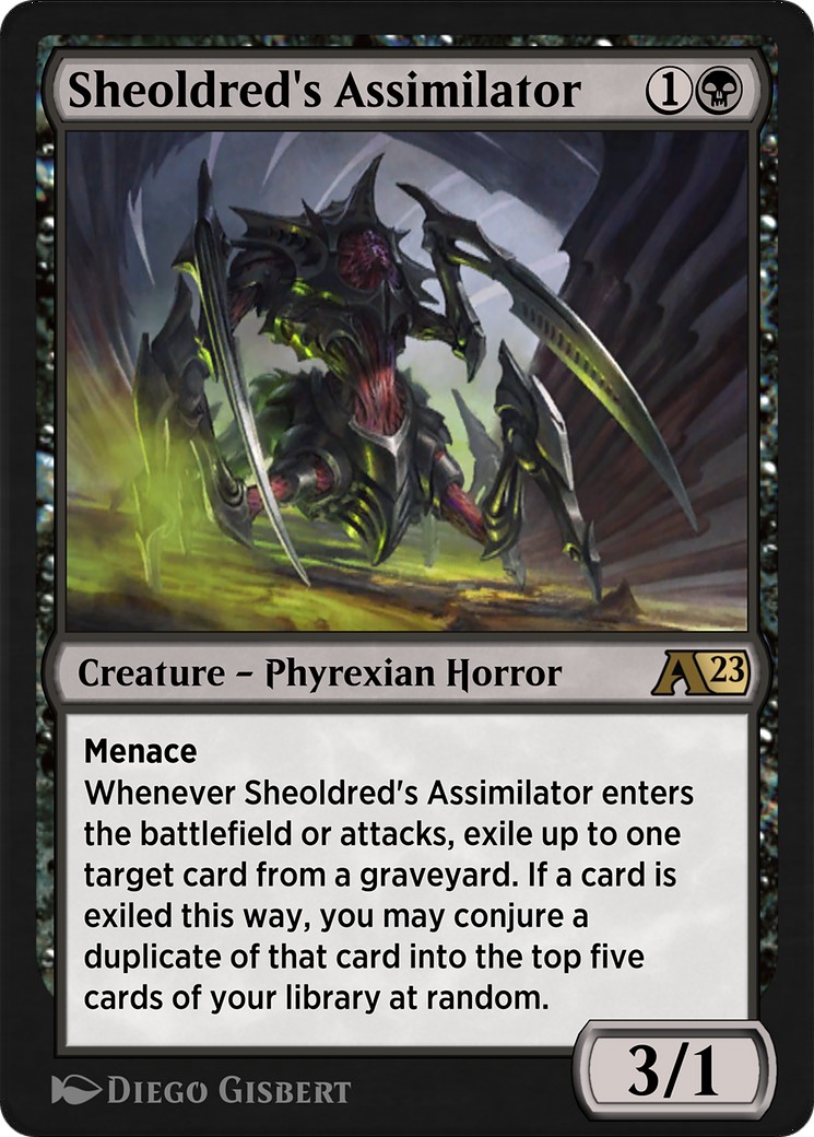 2023 Magic: The Gathering Alchemy: Phyrexia Sheoldred's Assimilator #10 trading card
