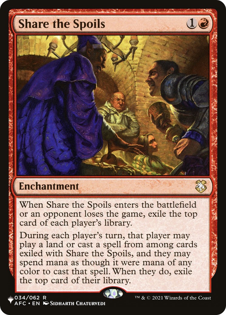 2026 Magic: The Gathering The List Share the Spoils #AFC-34 trading card