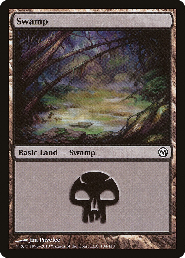 2010 Magic: The Gathering Duels of the Planeswalkers Swamp #104 trading card
