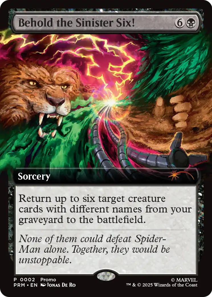 2025 Magic: The Gathering URL/Convention Promos Behold the Sinister Six! #2025-4 trading card