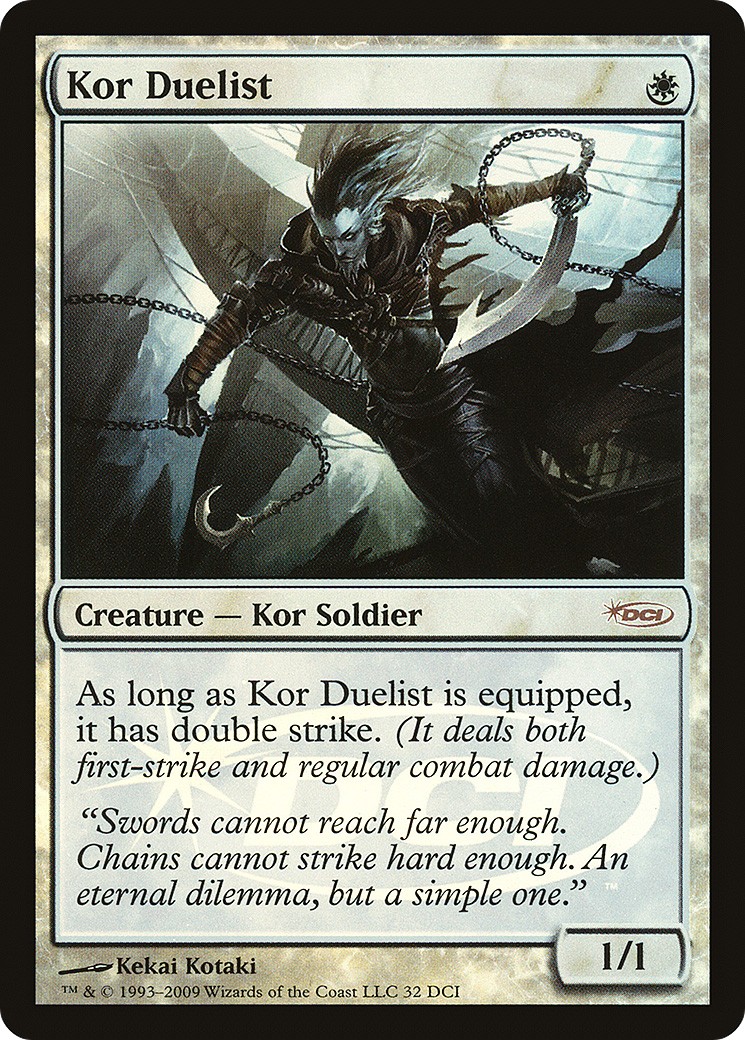 2009 Magic: The Gathering DCI Promos Kor Duelist #32 trading card