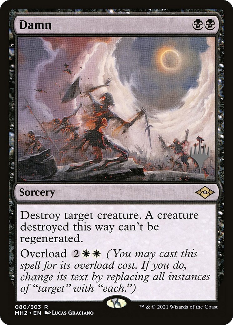2024 Magic: The Gathering Modern Horizons 2 Promos Damn #80p trading card