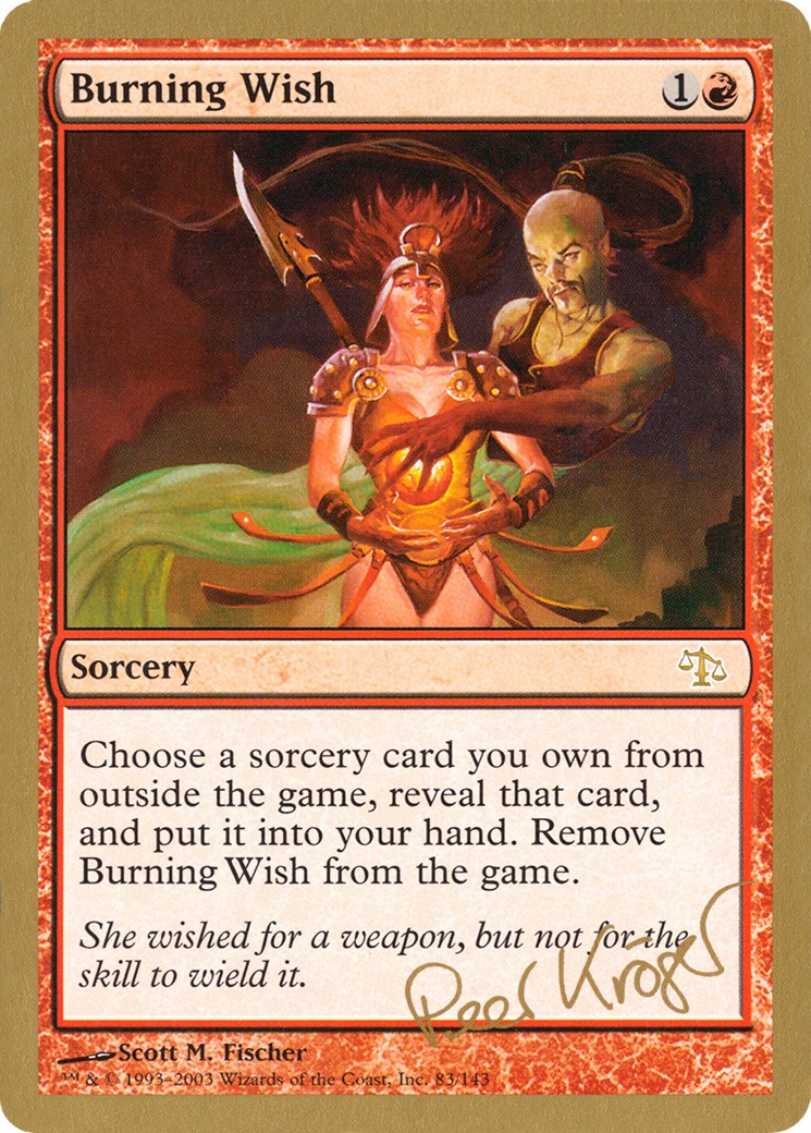 2003 Magic: The Gathering World Championship Decks 2003 Magic: The Gathering World Championship Decks #pk83 trading card