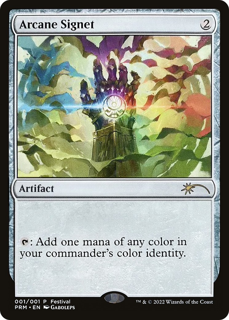 2023 Magic: The Gathering 30th Anniversary Misc Promos Arcane Signet #1F trading card