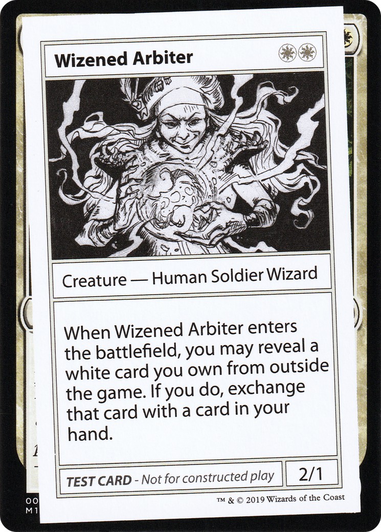 2021 Magic: The Gathering Mystery Booster Playtest Cards 2021 Wizened Arbiter #14 trading card