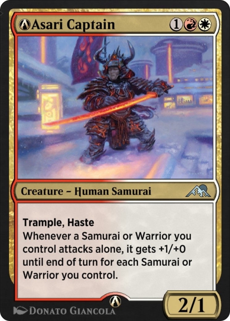 2023 Magic: The Gathering Kamigawa: Neon Dynasty A-Asari Captain #A-215 trading card