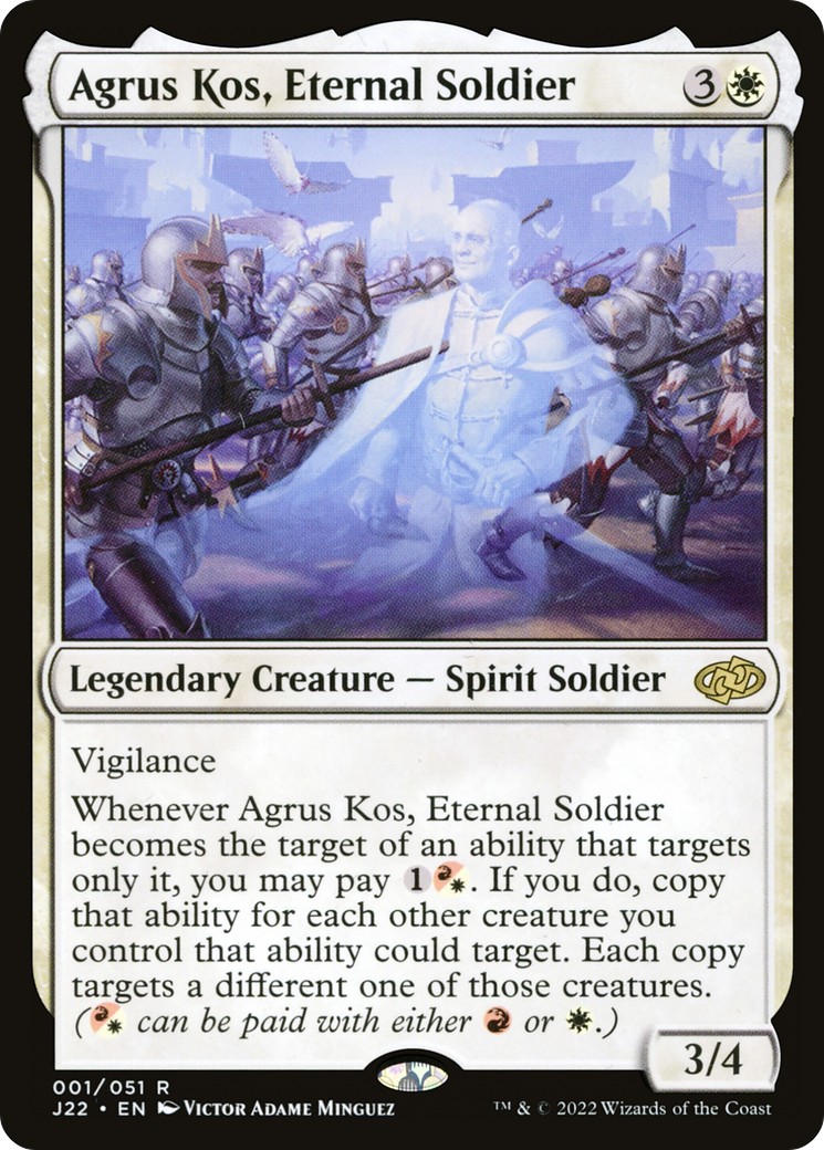 2022 Magic: The Gathering Jumpstart Agrus Kos, Eternal Soldier #1 trading card