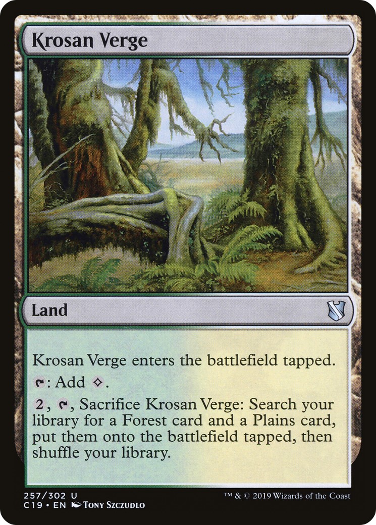 Krosan Verge (Uncommon · Normal) · 2019 · Commander 2019