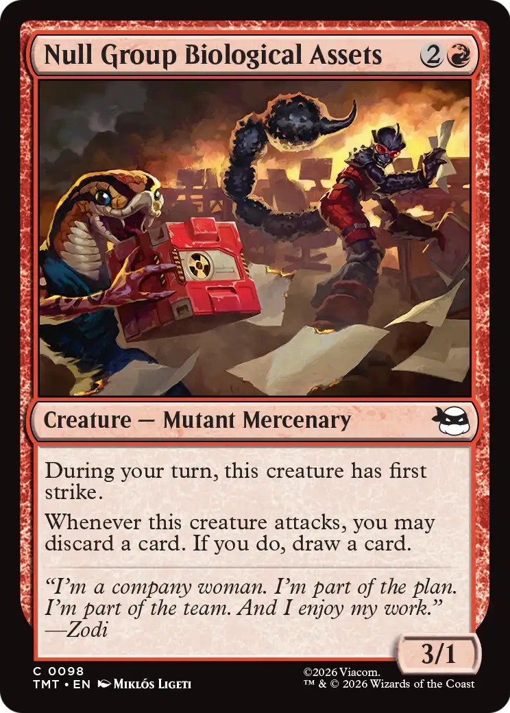 2026 Magic: The Gathering Teenage Mutant Ninja Turtles 2026 Magic: The Gathering Teenage Mutant Ninja Turtles #98 trading car