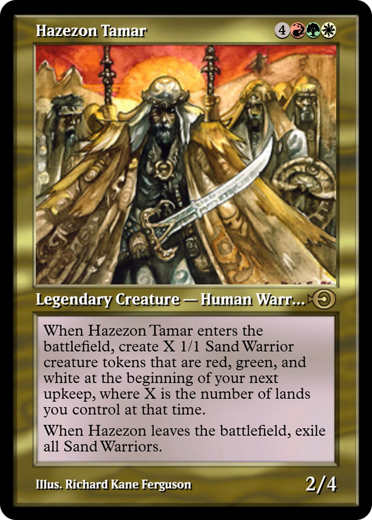 2010 Magic: The Gathering Magic Online Promos Hazezon Tamar #23956 trading card