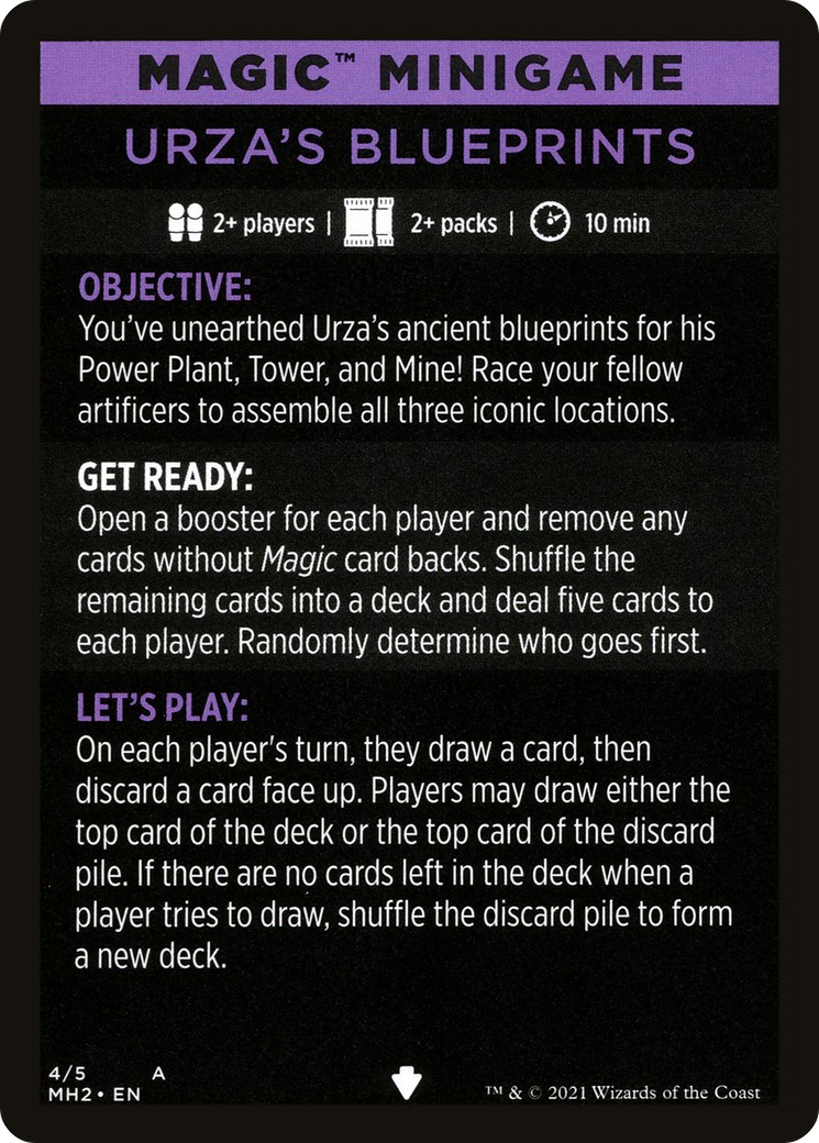 Urza's Blueprints (minigame) // Urza's Blueprints (cont'd) - Image 1