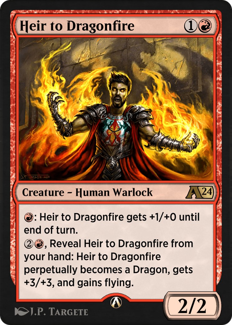 2023 Magic: The Gathering Alchemy: Wilds of Eldraine Heir to Dragonfire #10 trading card