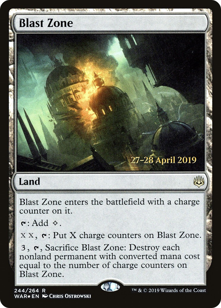 Blast Zone (Rare · Foil) · 2019 · War of the Spark Promos