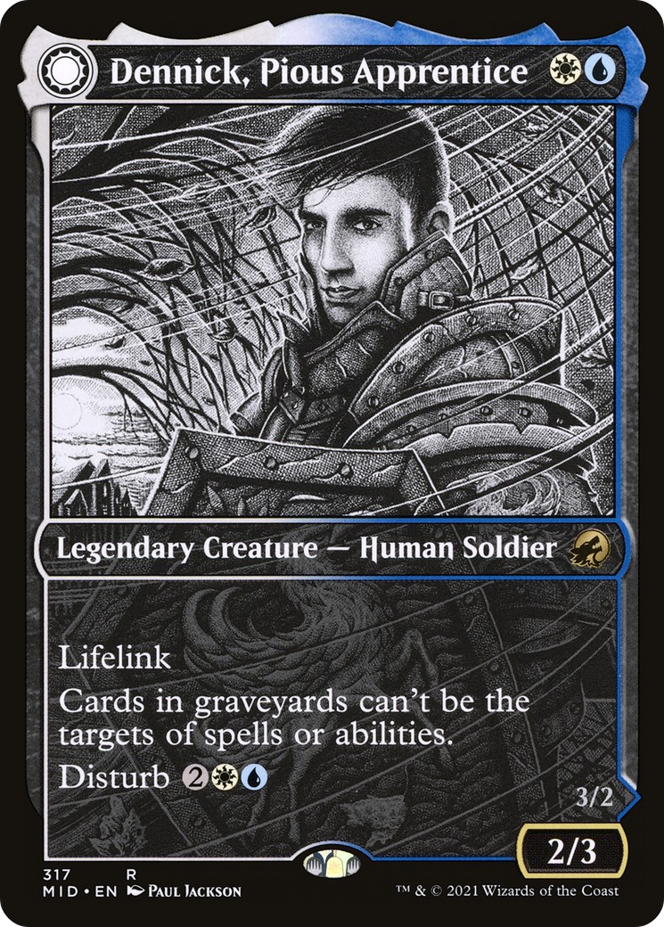 Dennick, Pious Apprentice // Dennick, Pious Apparition - Image 1