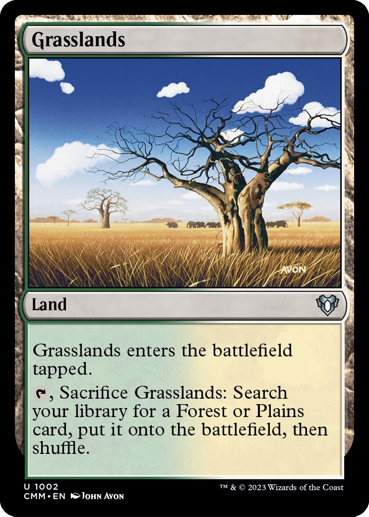 2023 Magic: The Gathering Commander Masters Grasslands #1002 trading card