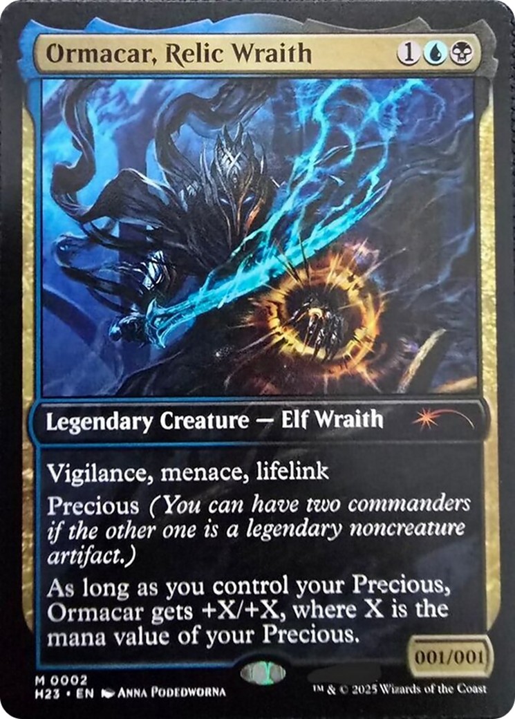 2025 Magic: The Gathering Heroes of the Realm Ormacar, Relic Wraith #2 trading card