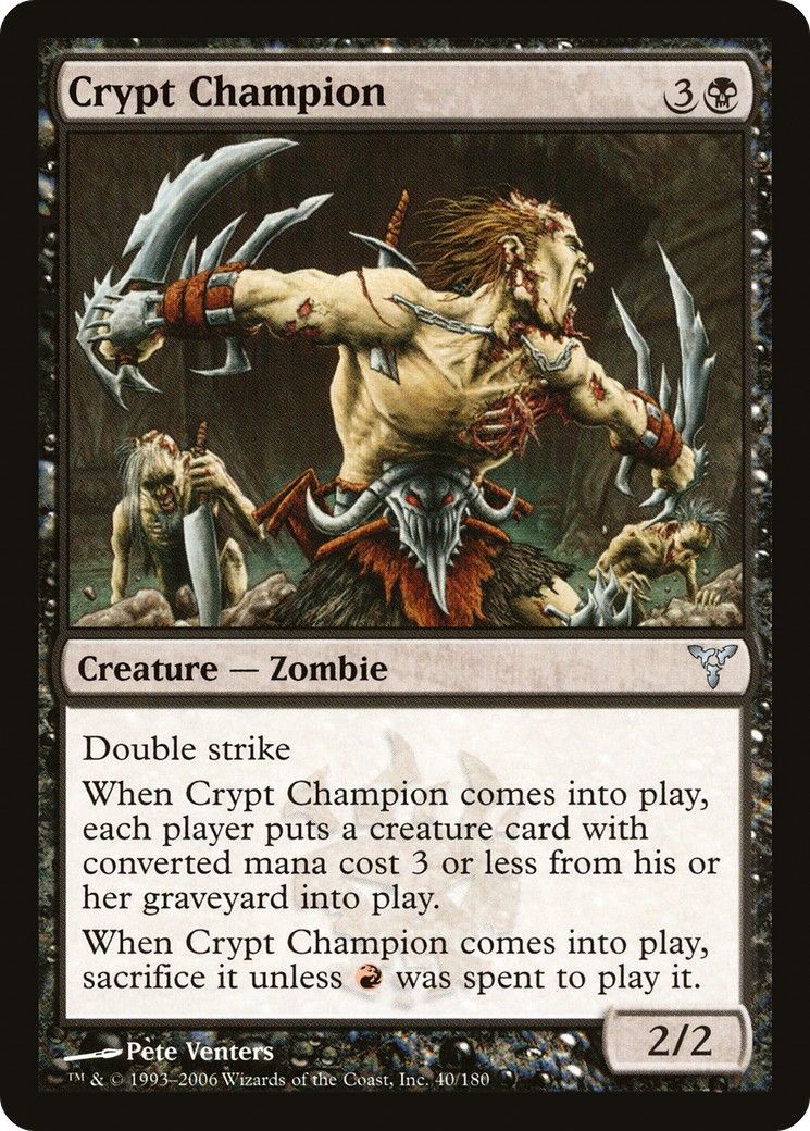 2006 Magic: The Gathering Dissension 2006 Magic: The Gathering Dissension #40 trading card