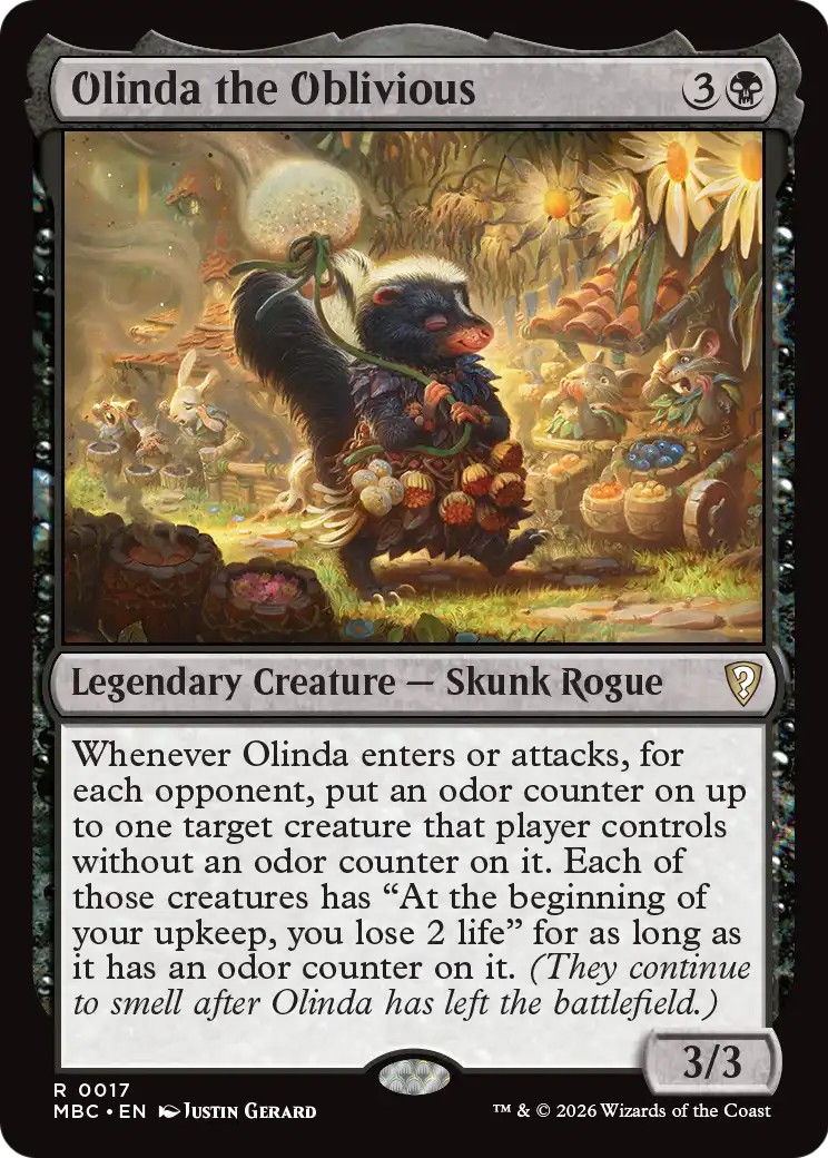 2026 Magic: The Gathering Mystery Booster Commander Edition Olinda the Oblivious #17 trading card