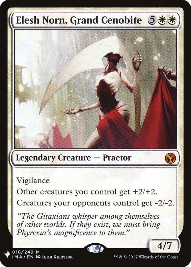 Elesh Norn, Grand Cenobite (Mythic Rare · Normal) · 2019 · The List