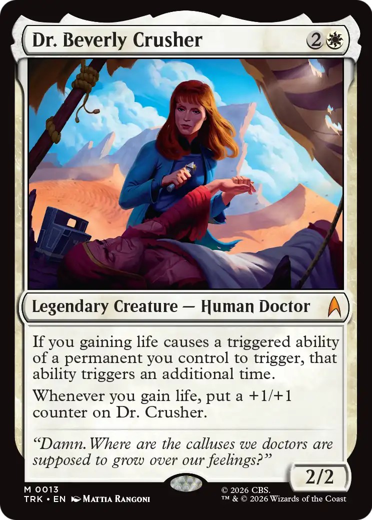 2026 Magic: The Gathering Star Trek Dr. Beverly Crusher #13 trading card